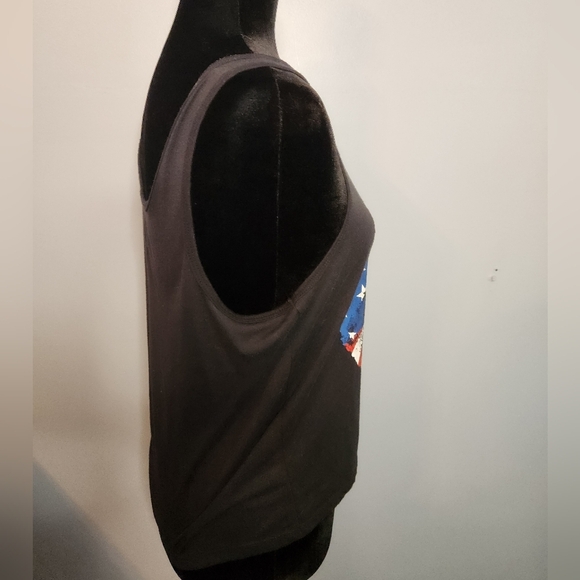Fifth Sun American Flag Kiss Size Medium Tank Top - Picture 3 of 6